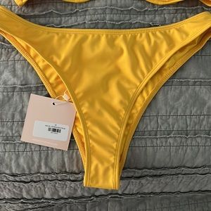 Kittenish yellow bathing suit bottoms NWT